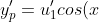 y_{p}'=u_{1}'cos(x)-u_{1}sin(x)+u_{2}'sin(x)+u_{2}cos(x)